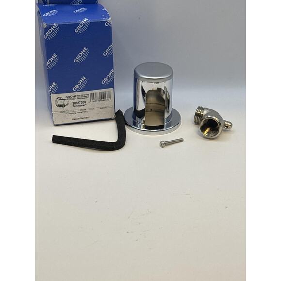 Grohe Wall Supply Elbow with 1/2" Threaded Connection 28627000, Starlight Chrome - Picture 3 of 3